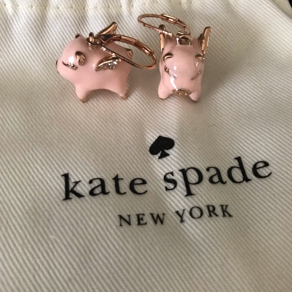 EUC Kate Spade “When Pigs Fly” Earrings